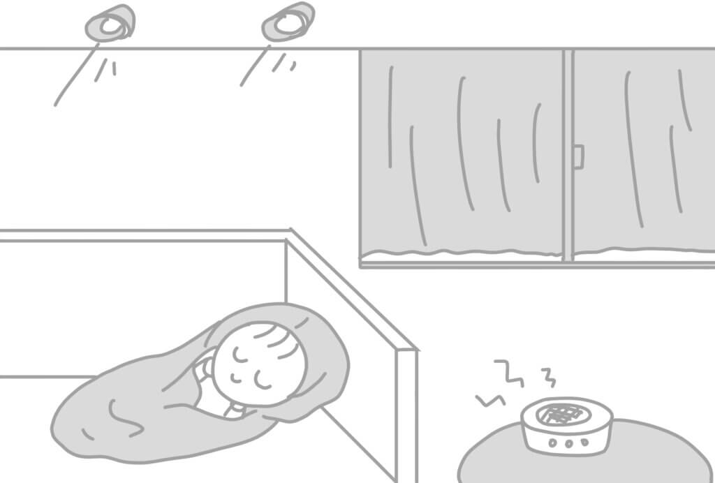 赤ちゃんが寝るよくない環境
